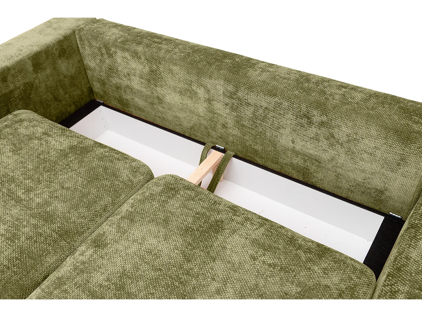 Ecksofa Sello U, Stoff Flow, grün (12)