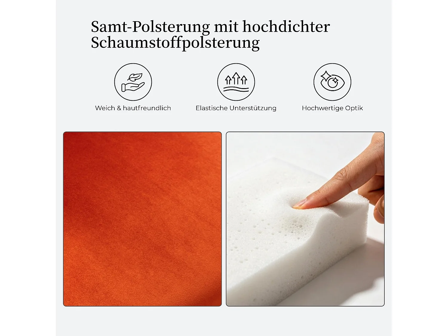 Esszimmerstühle 2er-Set Küchenstuhl Samtbezug, Holzfüße mit Verstellbaren Schrauben, Polsterstuhl mit Ringgriff, Niete und Knopf-Rückenlehne