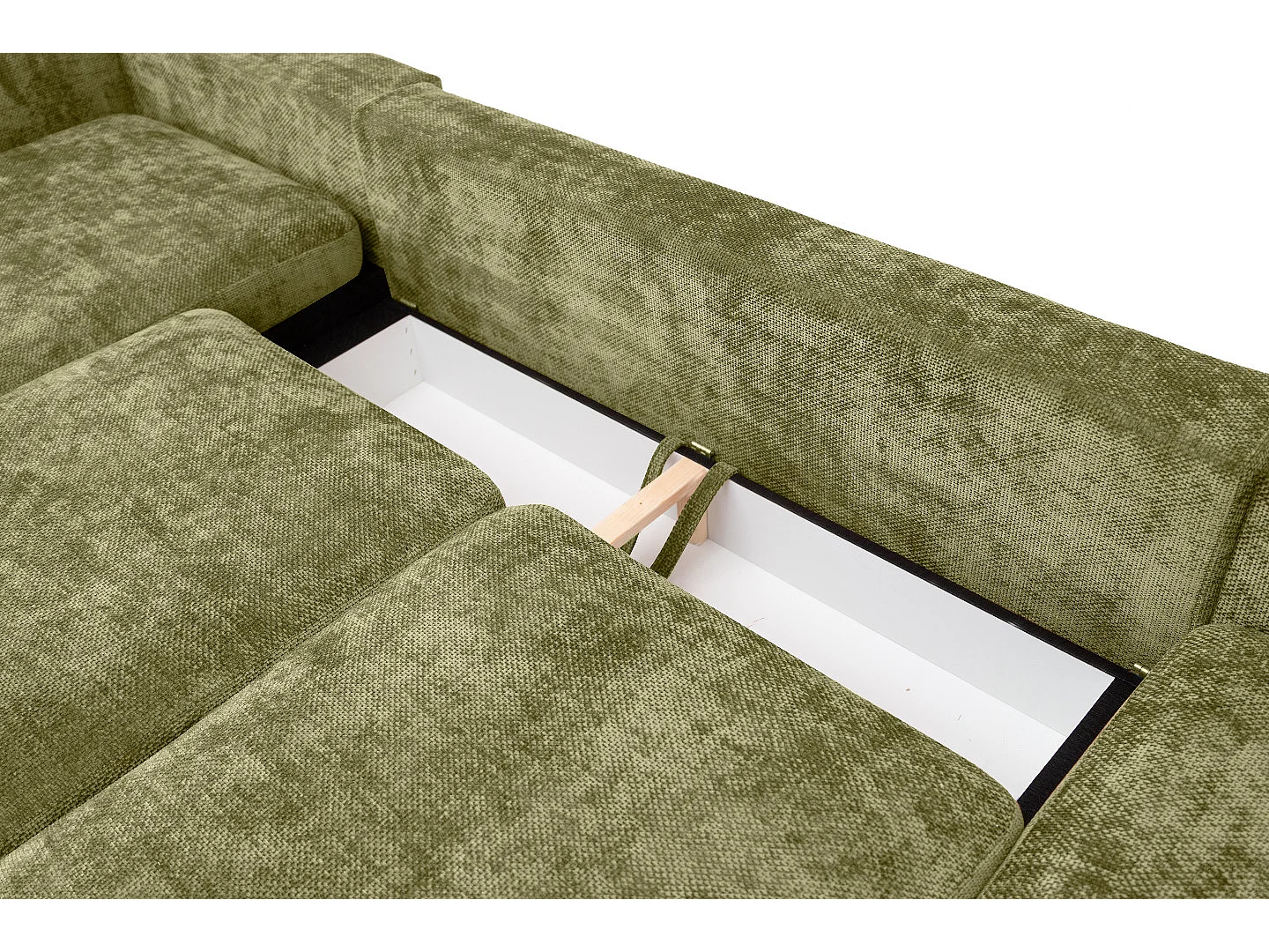 Canapé d'angle Sello L, gauche, tissu Flow, vert (12)