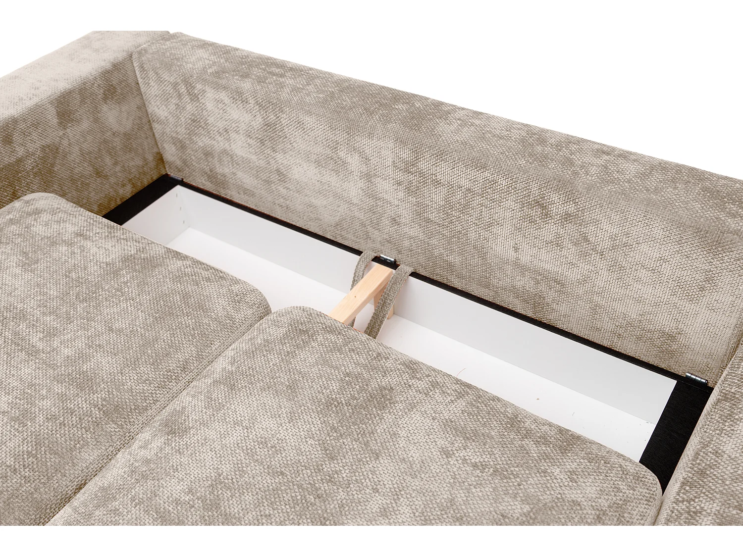 Canapé d'angle Sello L, côté droit, tissu Flow, beige (02)