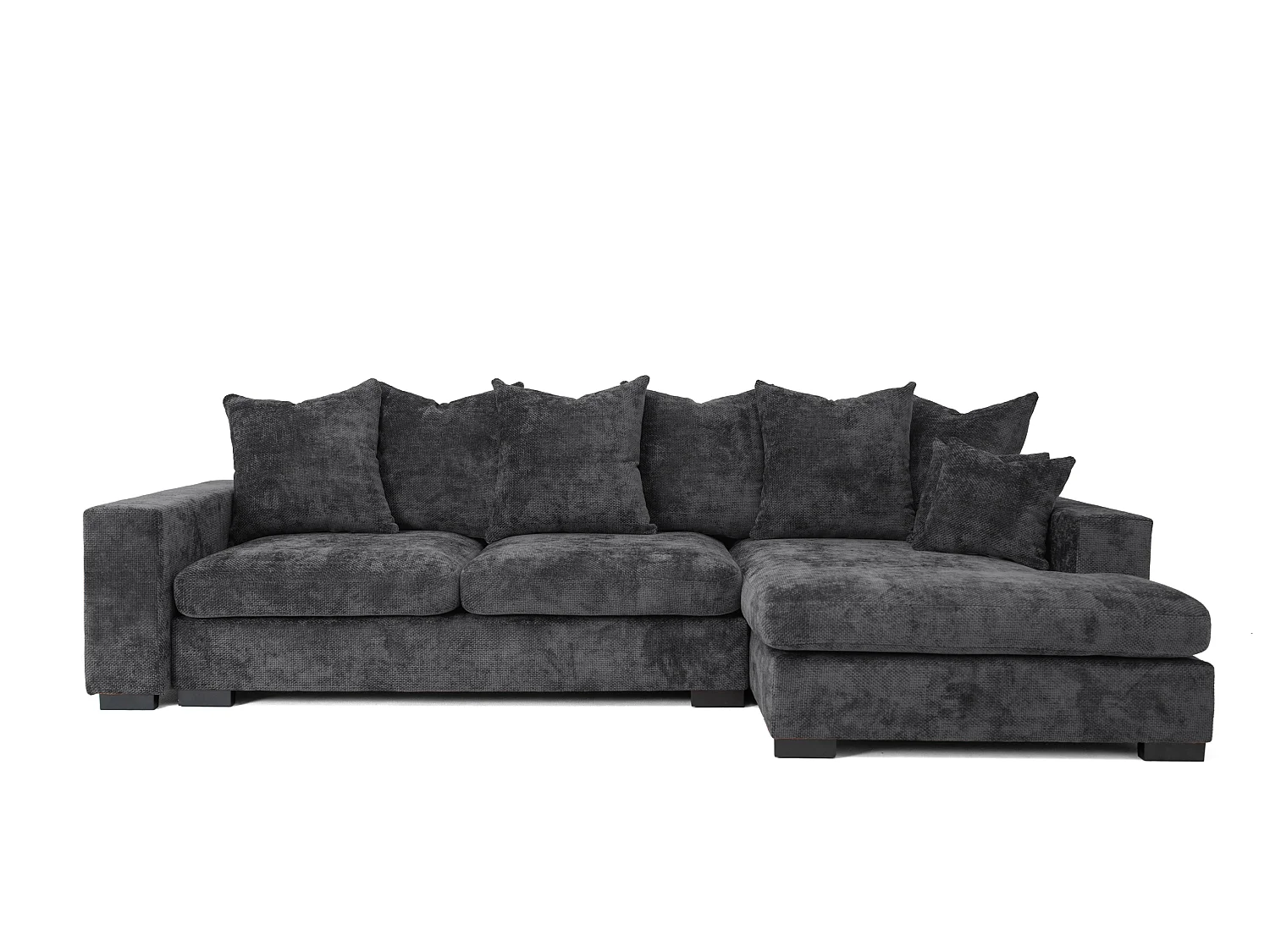 Canapé d'angle Sello L, côté droit, tissu Flow, anthracite (21)