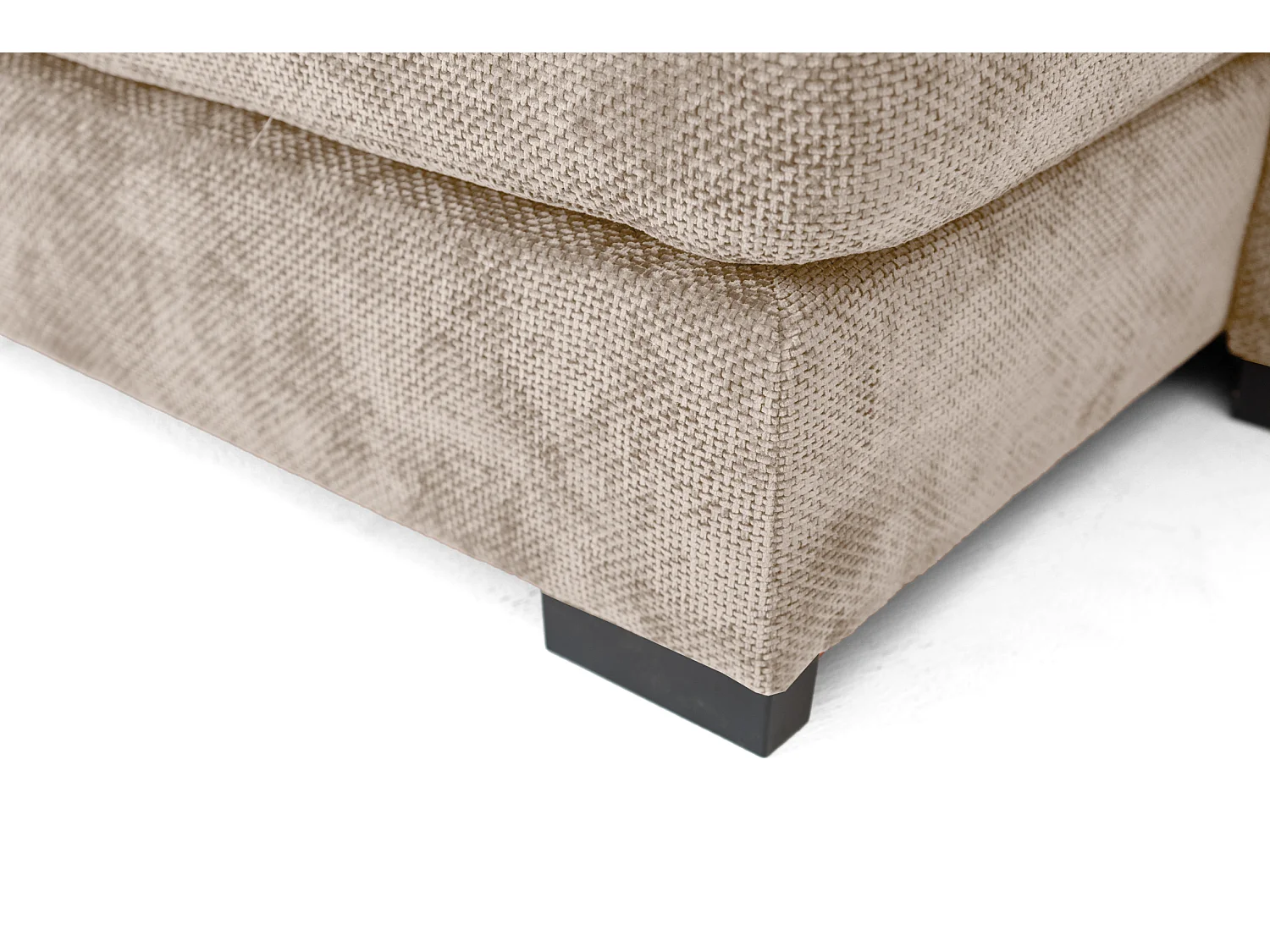 Canapé d'angle Sello L, côté gauche, tissu Flow, beige (02)