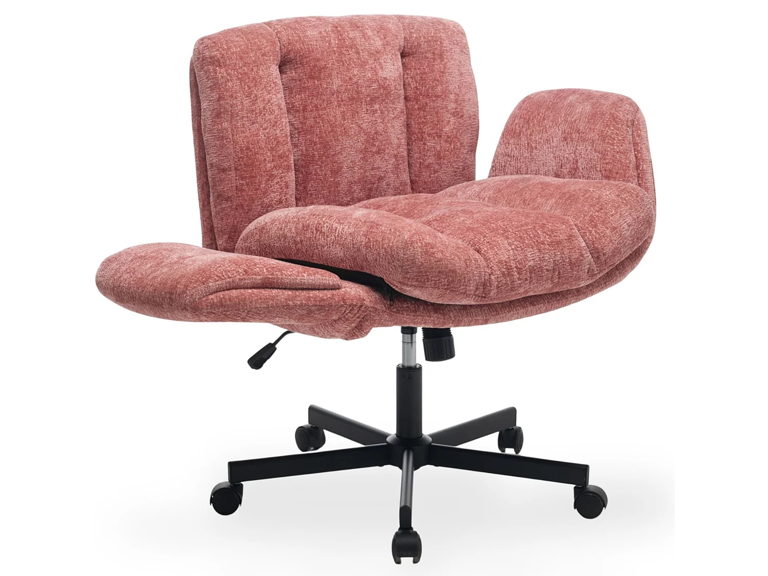 Chaise de bureau Cross Legged avec accoudoirs rabattables et assise large