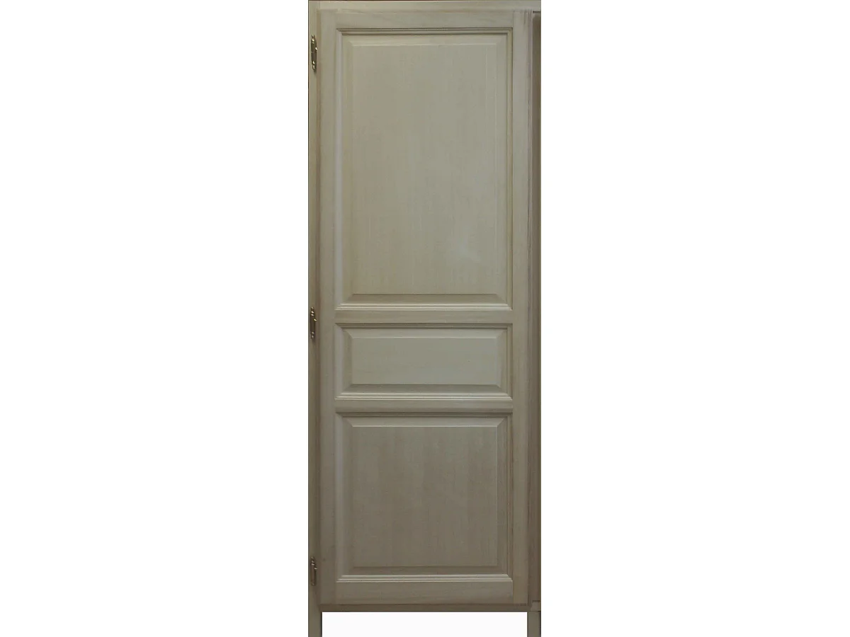 Porte Placard En Paulownia Tirant Gauche H182 X L46,2 Cm Gd Menuiseries