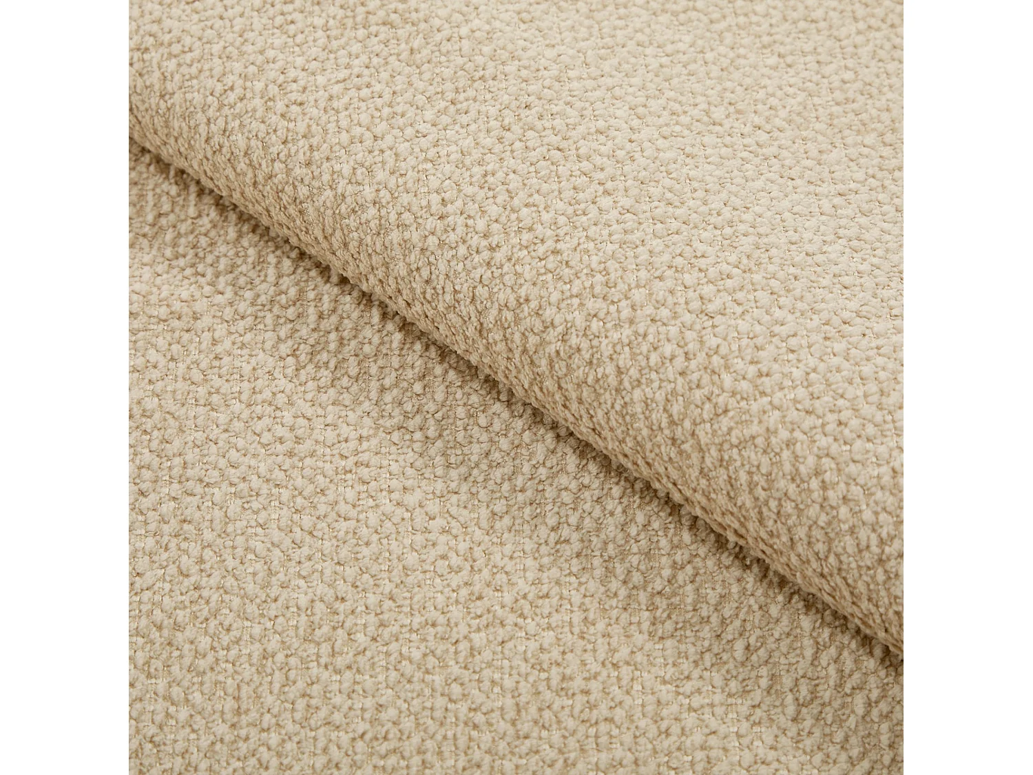 Lot de 2 chaises LINA en velours bouclé beige