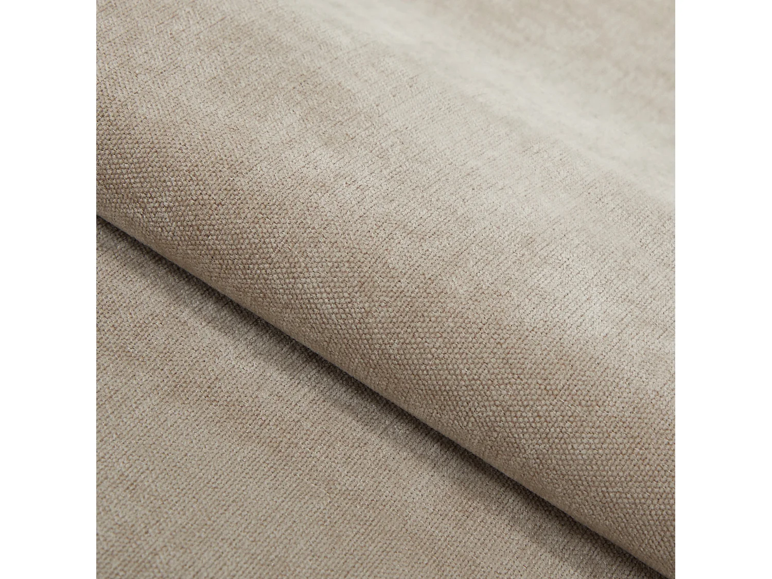 Lot de 2 chaises LINA en tissu tramé toucher doux taupe