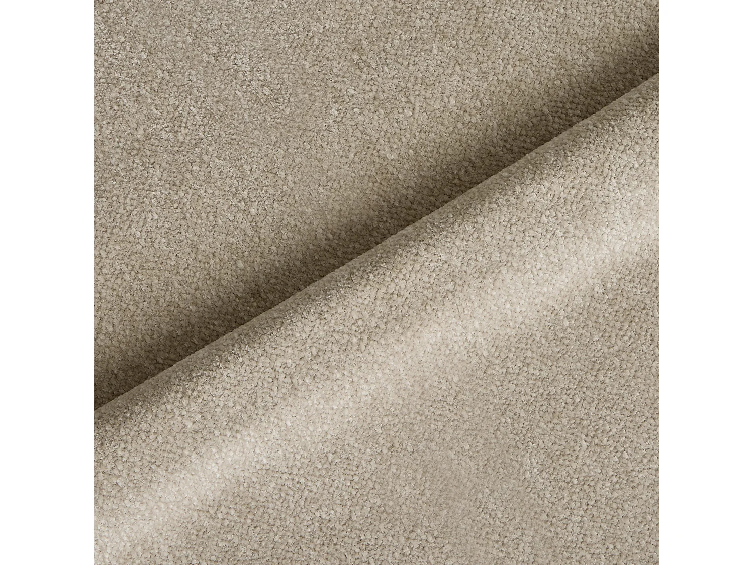 Fauteuil pivotant ABY en velours texturé beige