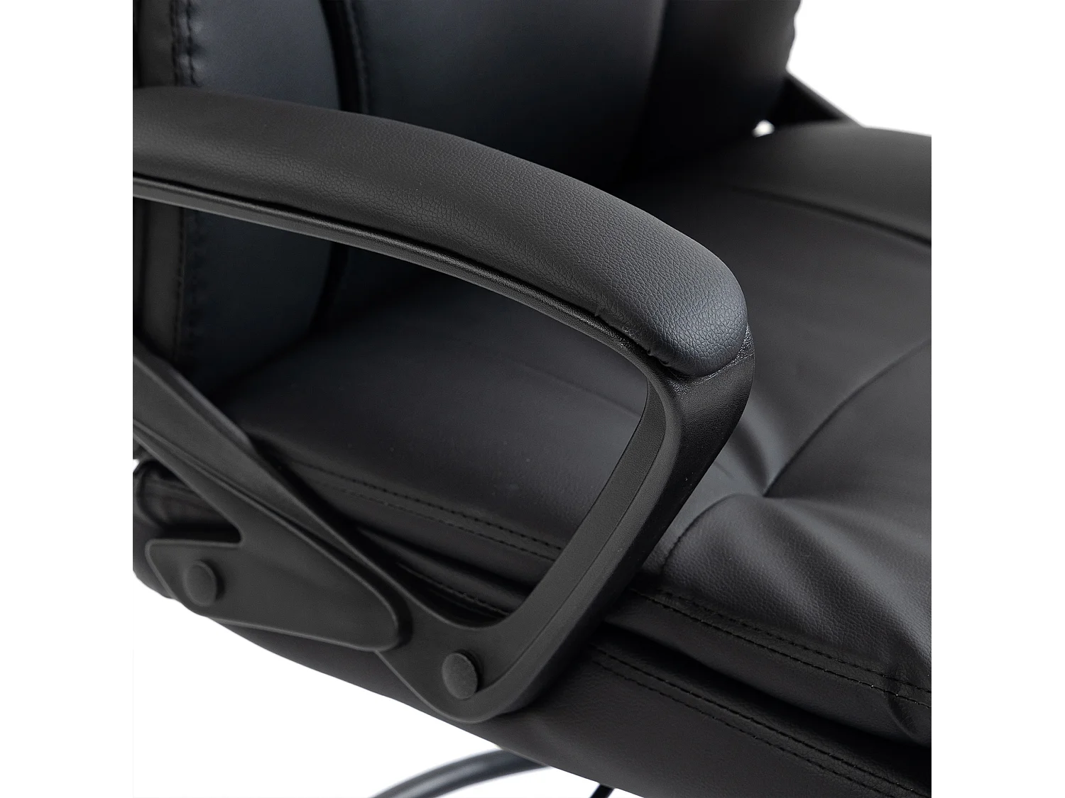 Chaise bureau ergonomique assise haute réglable repose-pieds noir