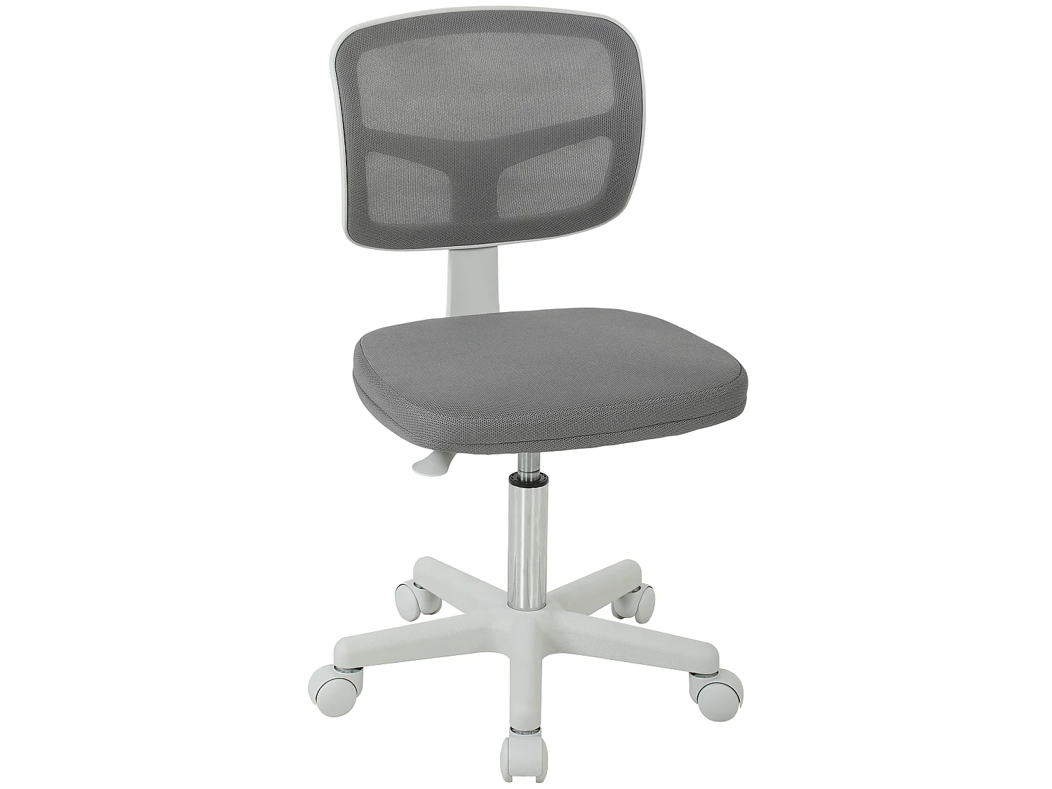 Chaise de bureau ergonomique hauteur réglable dossier enveloppant maille gris
