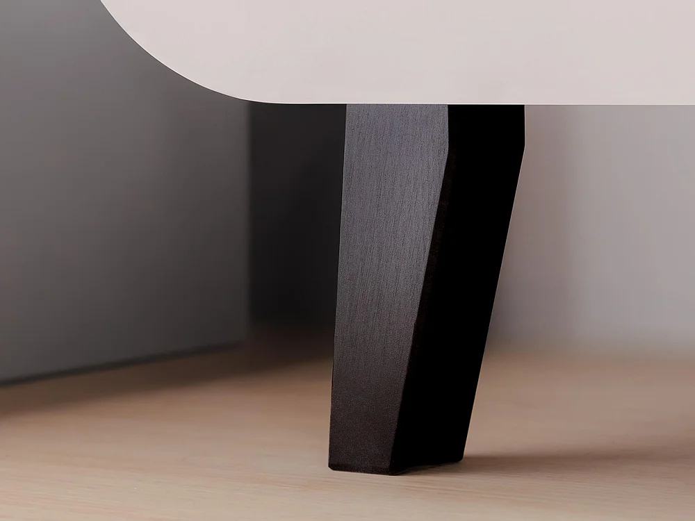 Commode Smooth Edge 119,5x88x41cm - 3 portes 3 étagères - salon chambre - cachemire