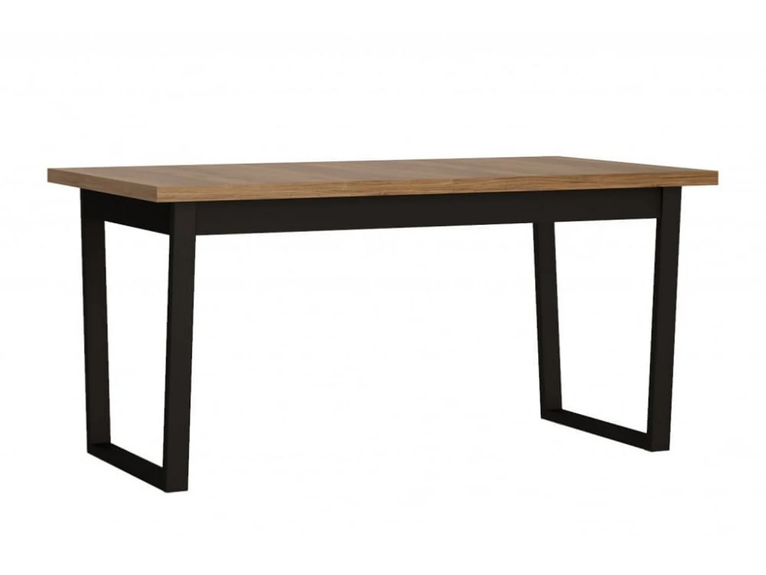 Table extensible Brolo 160-240x78x90cm - salle à manger - chêne catania/blanc brillant