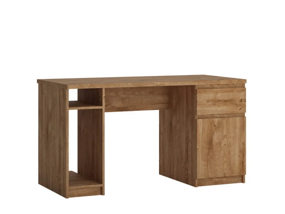 Biurko Fribo 135x75x65cm - szuflada - szafka - pokój młodzieżowy gabinet - dąb ribbeck