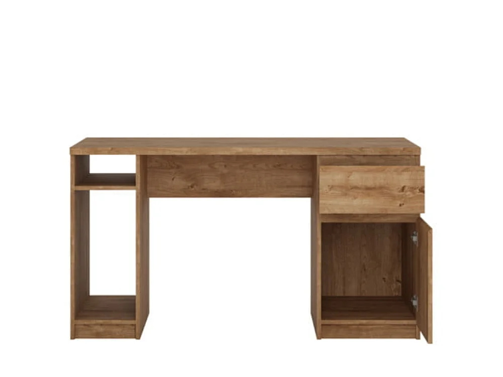Biurko Fribo 135x75x65cm - szuflada - szafka - pokój młodzieżowy gabinet - dąb ribbeck