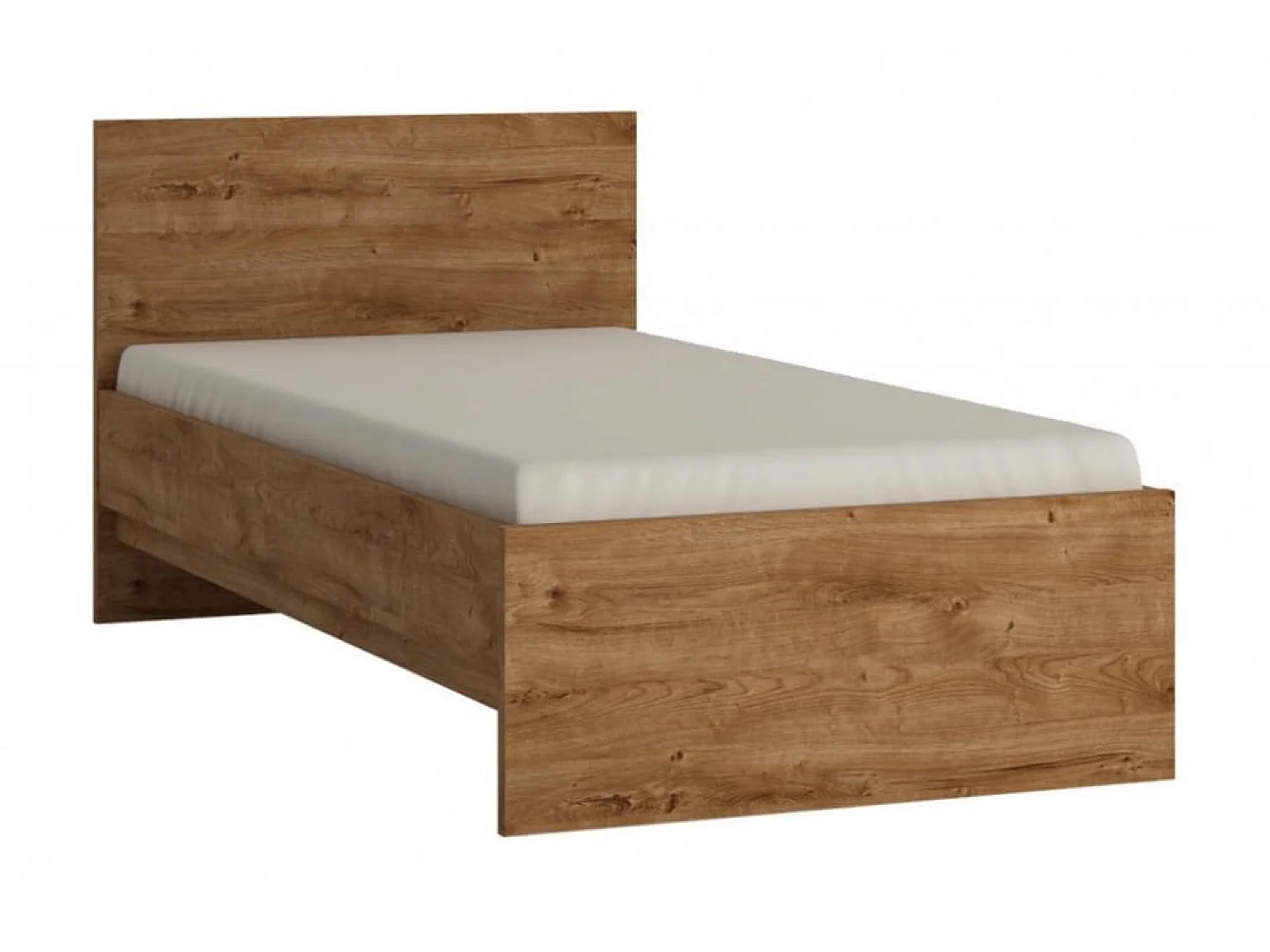 Eenpersoonsbed Fribo 90x200 cm - compact - tienerkamer - ribbeck eiken