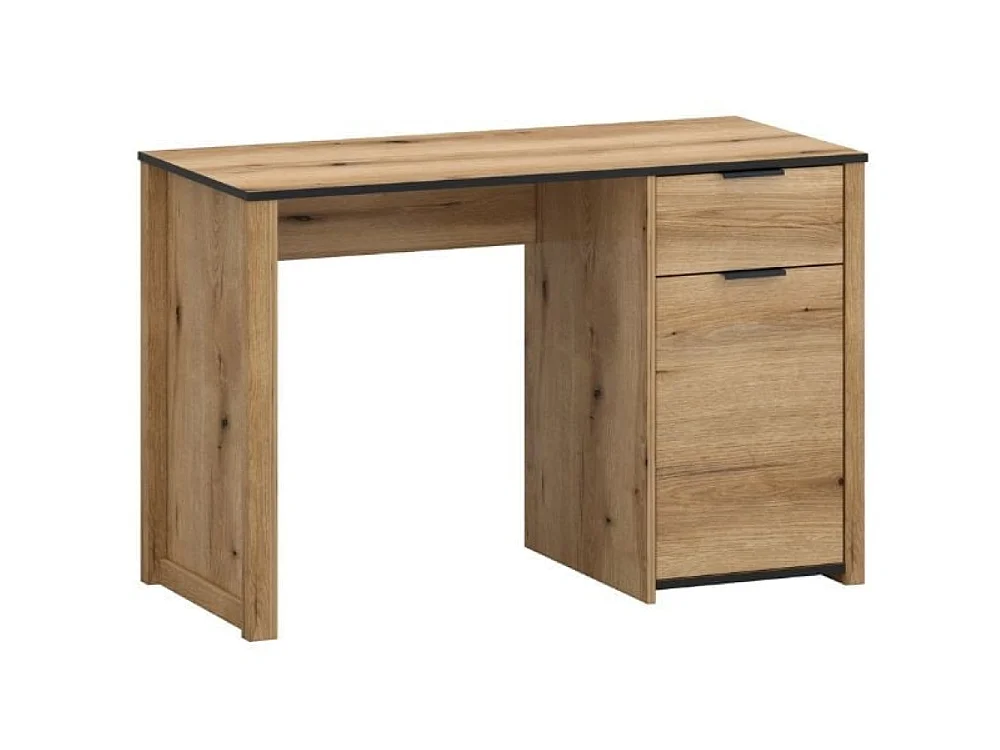 Schreibtisch Helix 120x78x55cm - 1 Schublade 1 Schrank - Arbeit & Studium - Evoke-Eiche