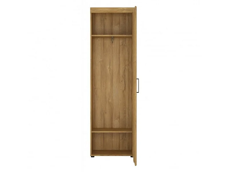 Szafa Cortina 58x195x37cm - drążek - 3 półki - sypialnia przedpokój - dąb grandson