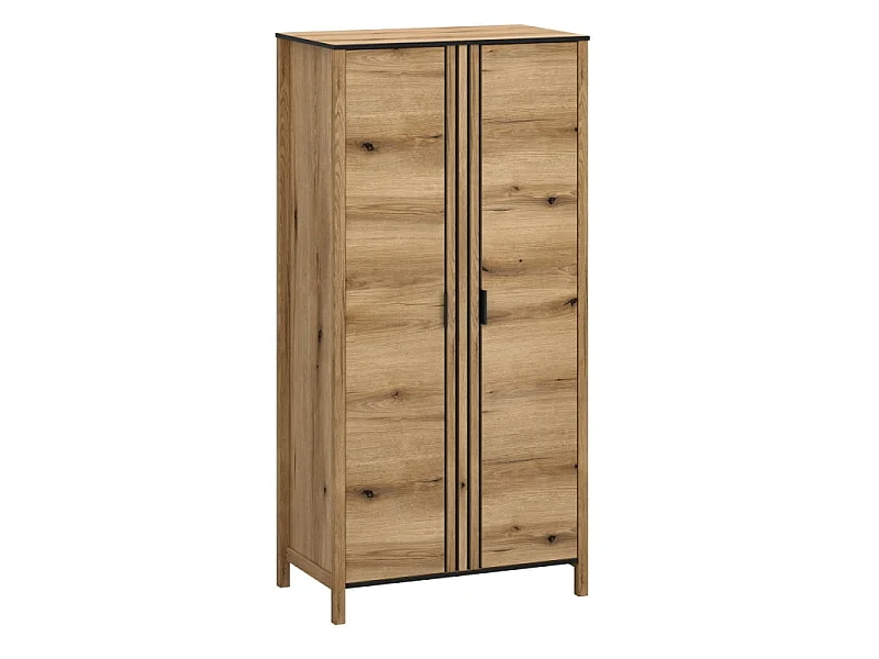 Szafa Helix 98x200x58cm - 2 drzwi 5 półek - sypialnia przedpokój - dąb evoke
