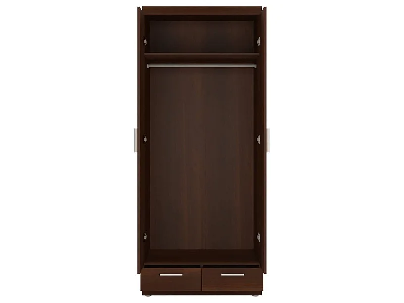 Szafa Imperial 80x195x61cm - drążek - 2 szuflady - sypialnia przedpokój - orzech