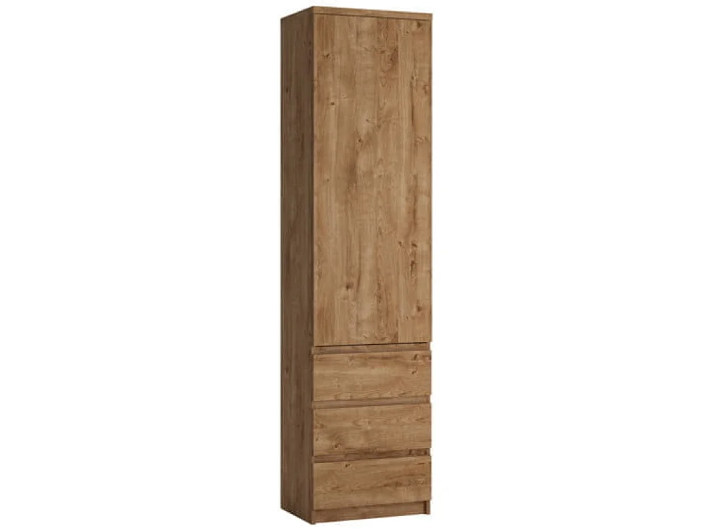 Bieliźniarka Fribo 50x200x40cm - bezuchwytowa - 3 szuflady - sypialnia - dąb ribbeck