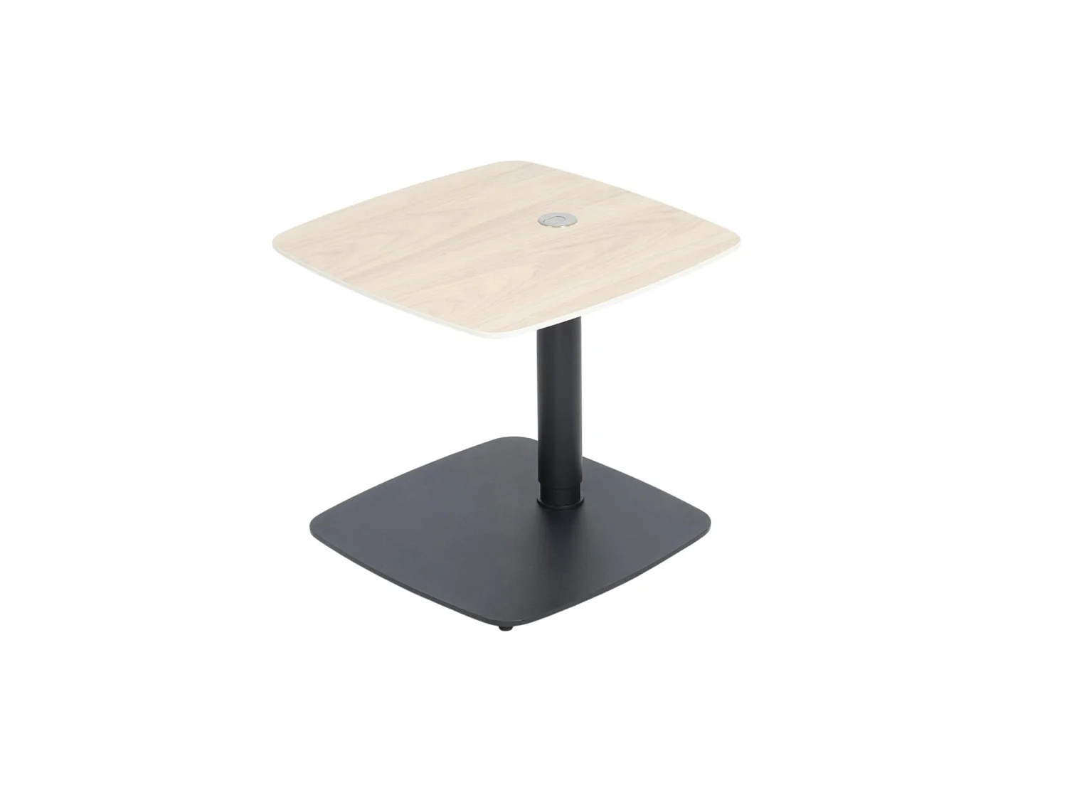 Table d'appoint réglable en céramique effet chêne LUGANO