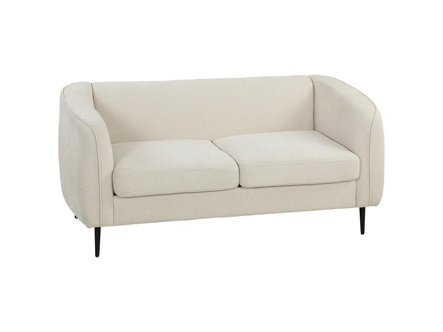 Canapé 2 places en tissu beige