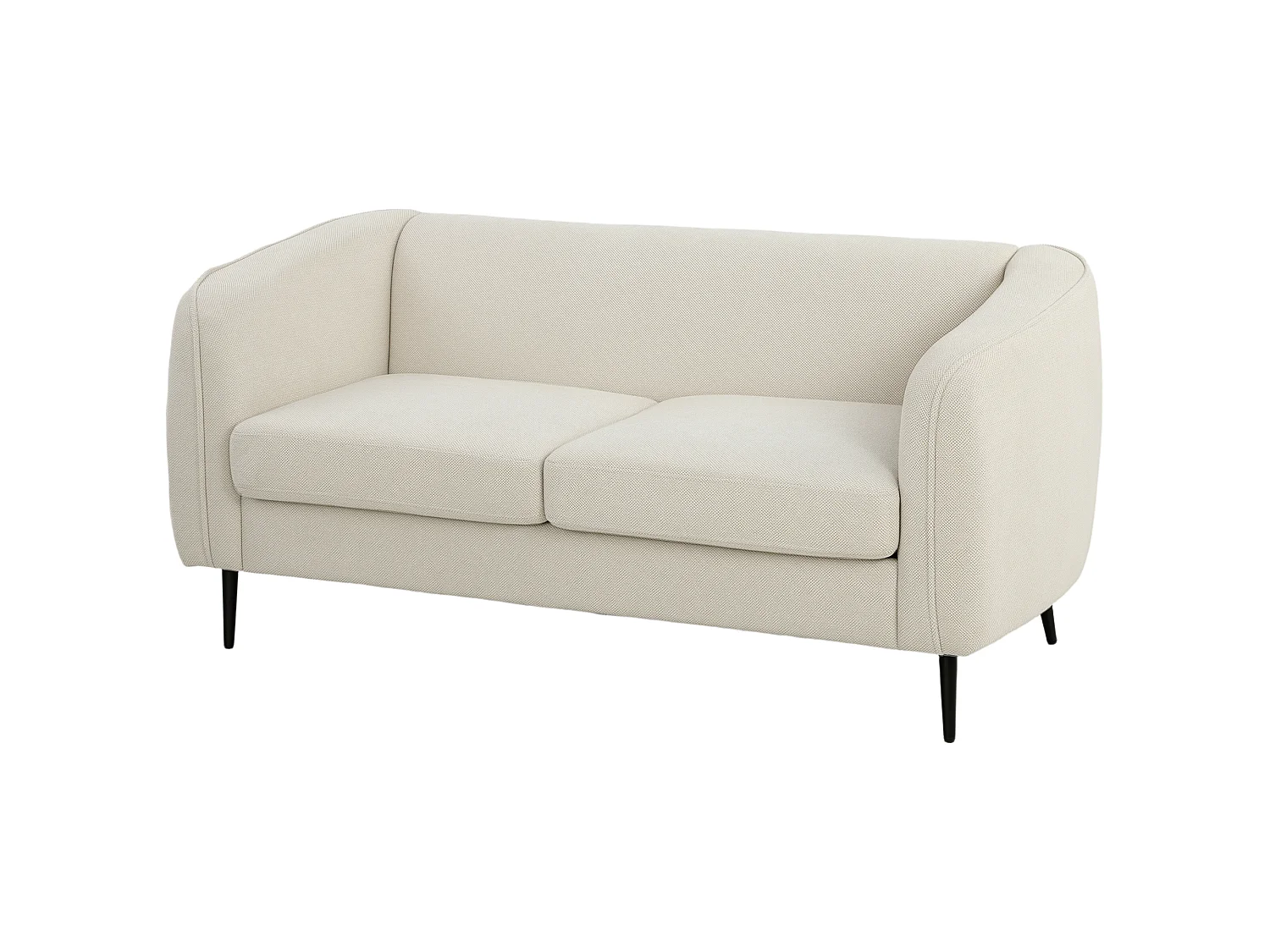 Canapé 2 places en tissu beige