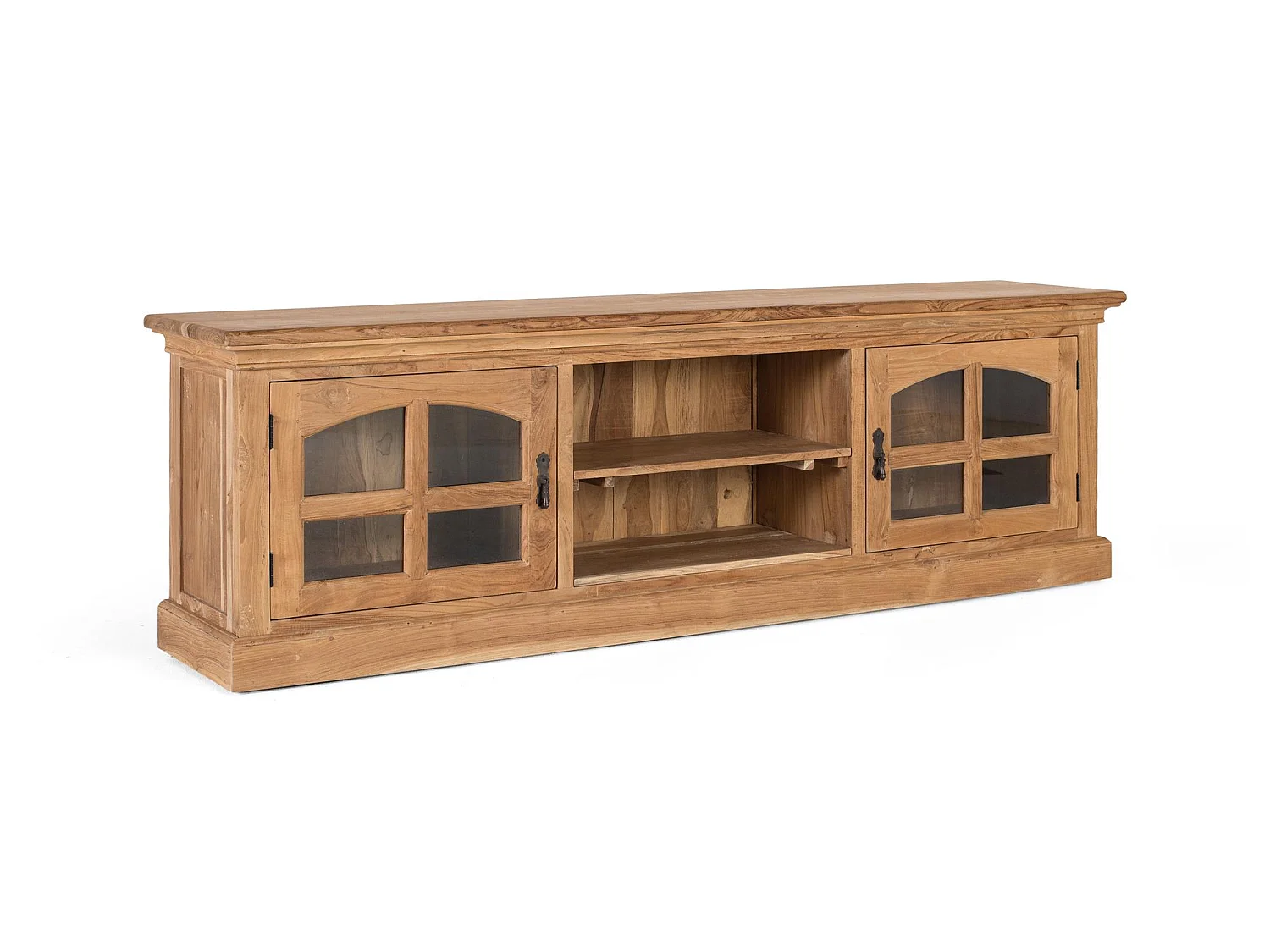 Tv-meubel van teakhout, 180 cm, moderne stijl