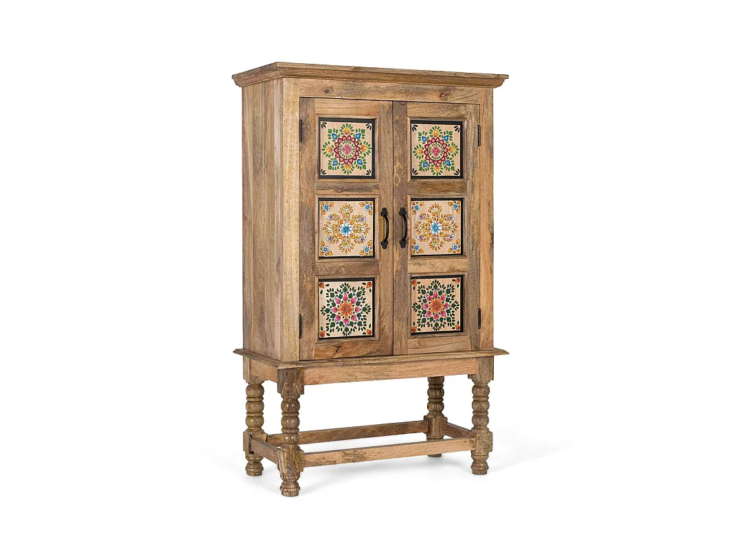Kast van mangohout, 82 cm, etnisch stijl