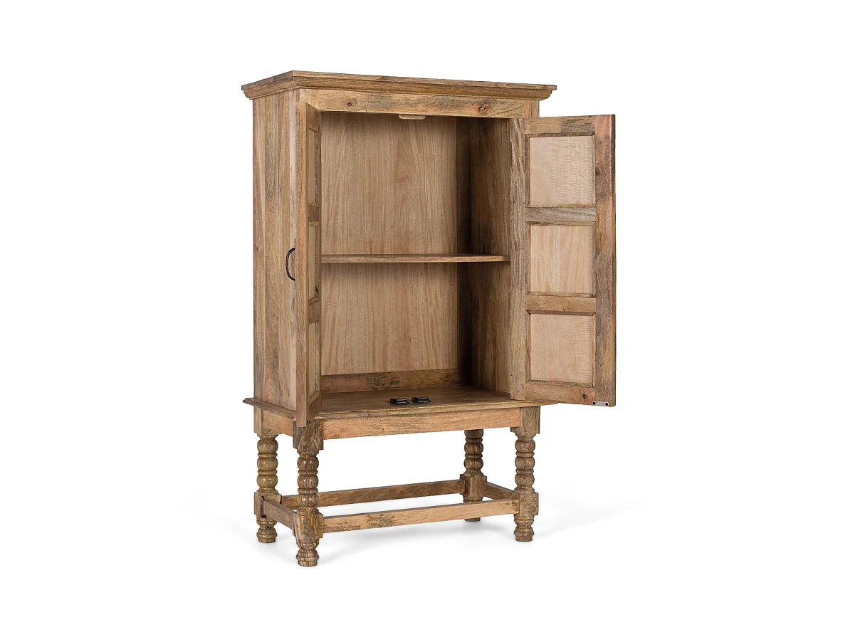 Kast van mangohout, 82 cm, etnisch stijl