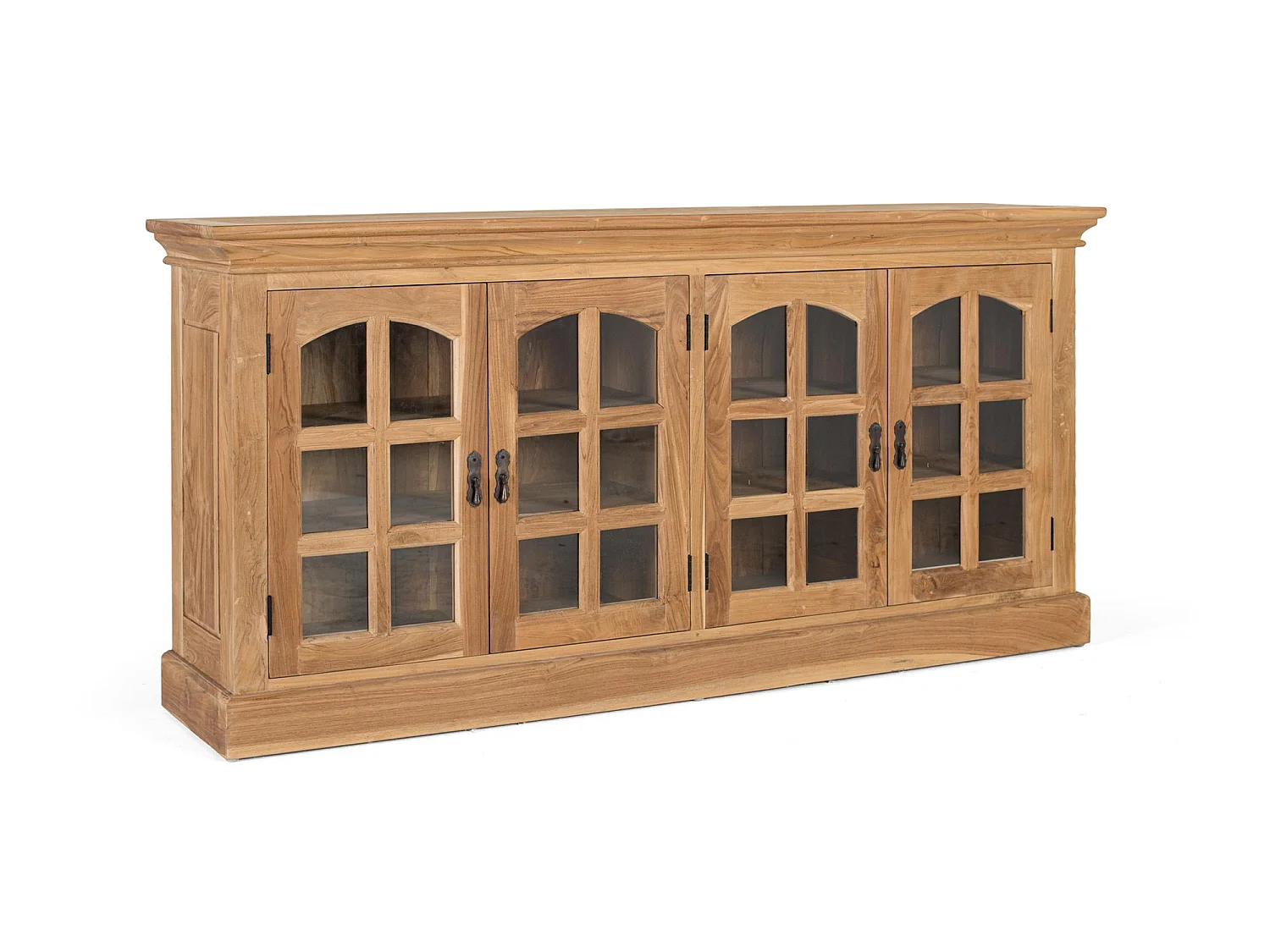Buffet en teck 180 cm, style contemporain