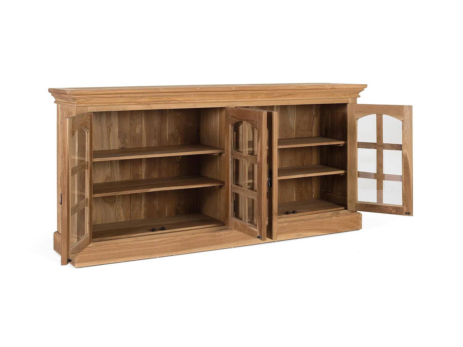 Buffet en teck 180 cm, style contemporain