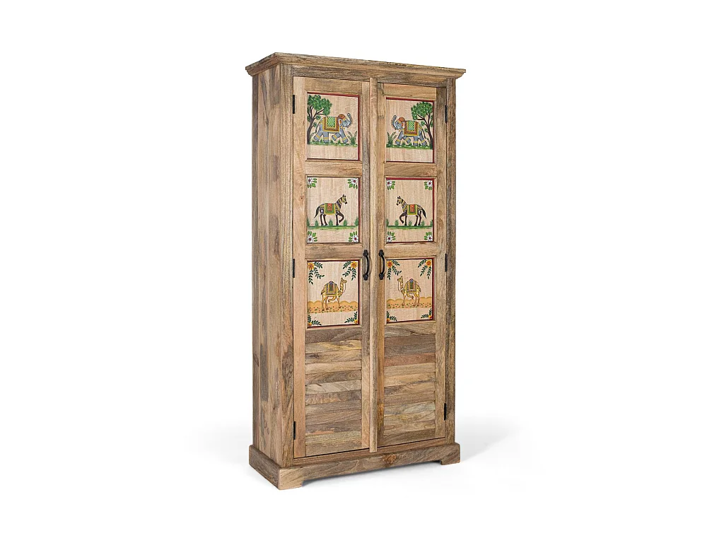 Kast van mangohout, 92 cm, etnisch stijl