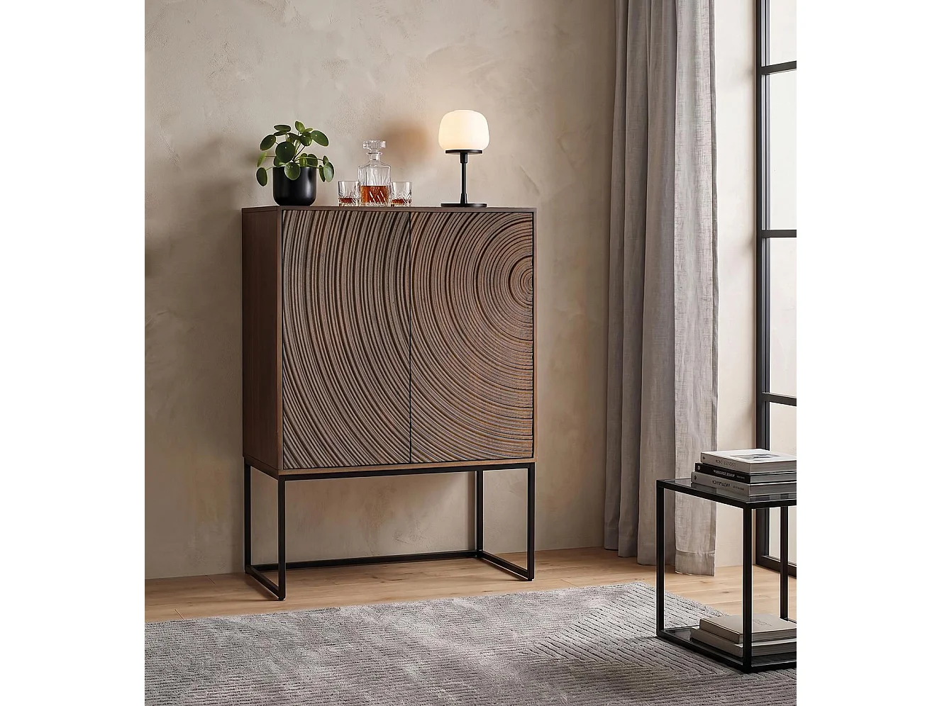 Dressoir van mangohout, 85 cm, moderne stijl