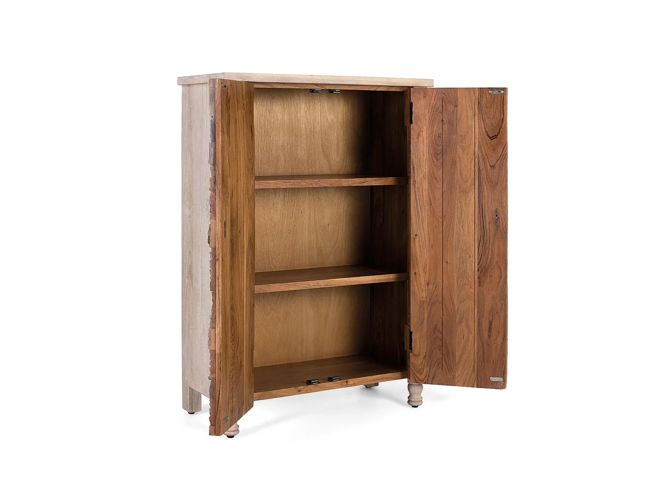 Armario de madera de roble recuperada 85cm Estilo Boho Étnico