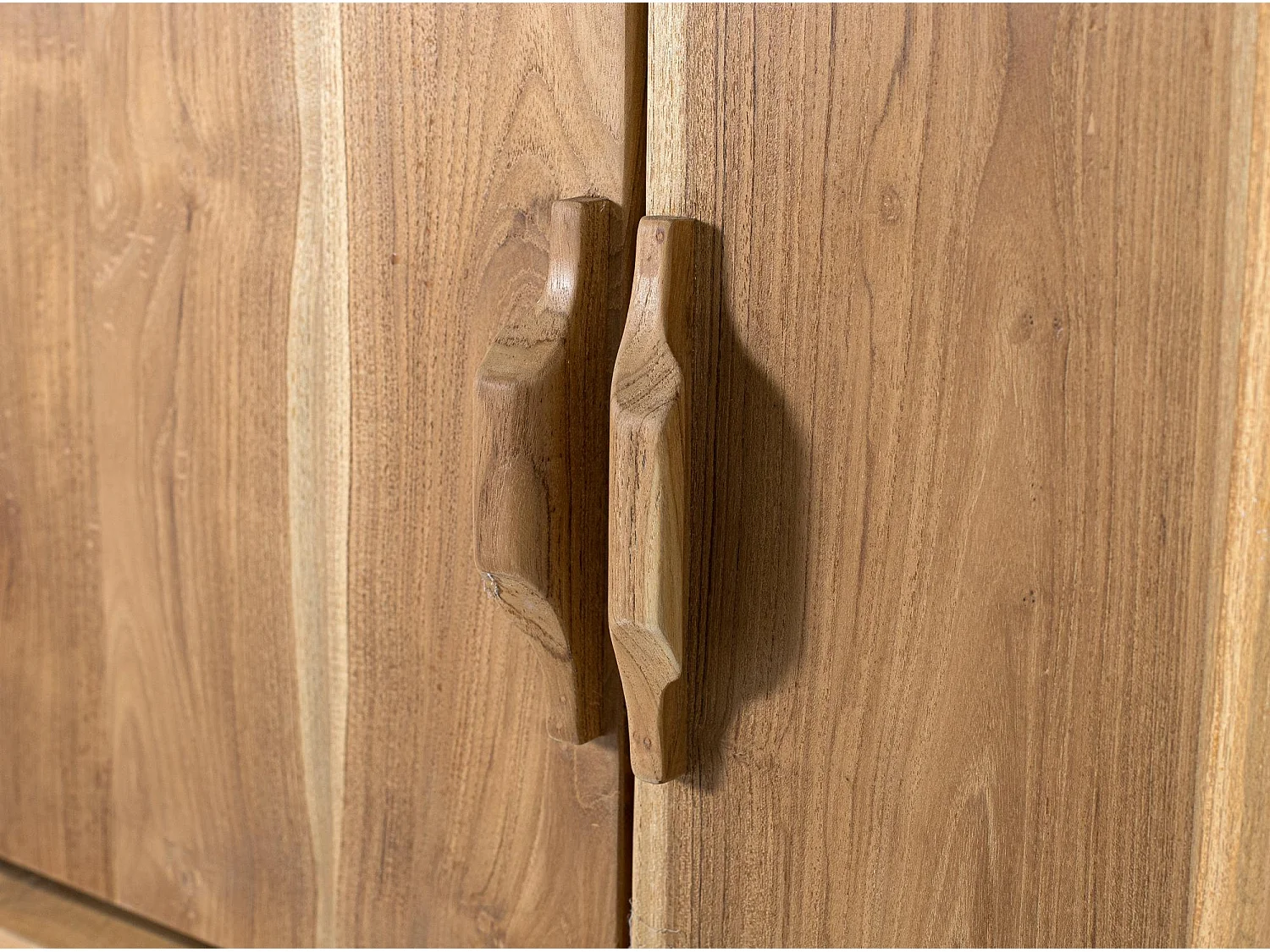 Meuble TV en bois de teck 66 cm x 150 cm x 40 cm
