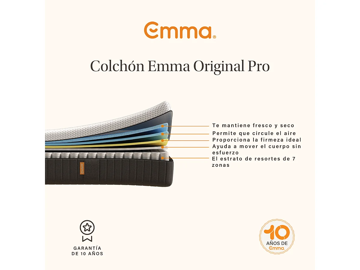 Colchón Emma Original Pro 135x190 cm
