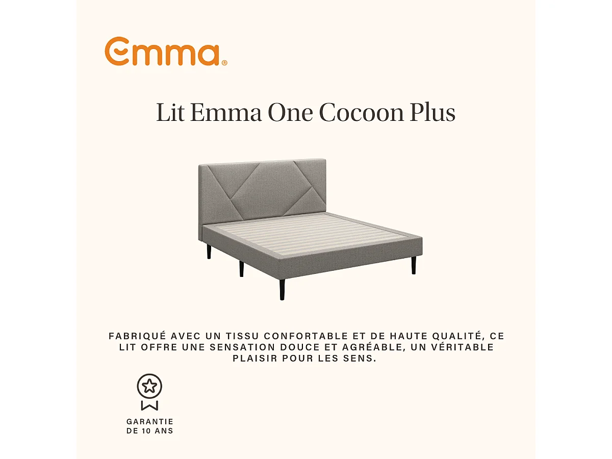 Lit Emma One Cocoon Plus 140 x 190 cm