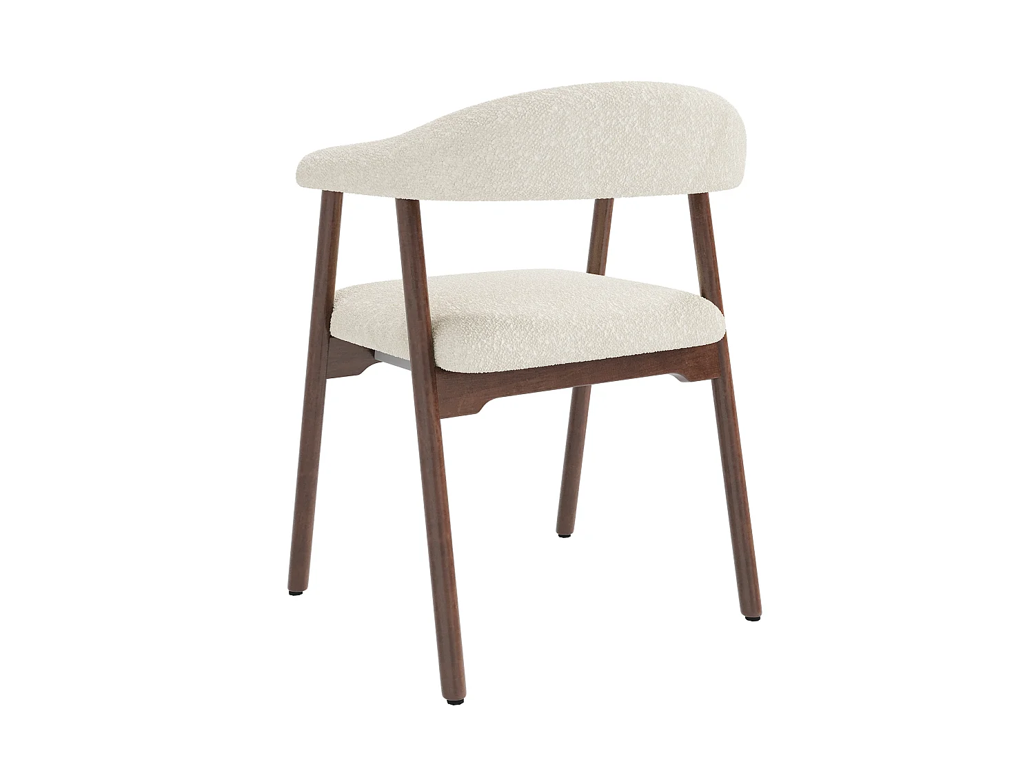 Set mit 2 Esszimmerstühlen - massive Holzstuhlbeine - Schlaufengewebe - bequem und atmungsaktiv - Beige + Braun