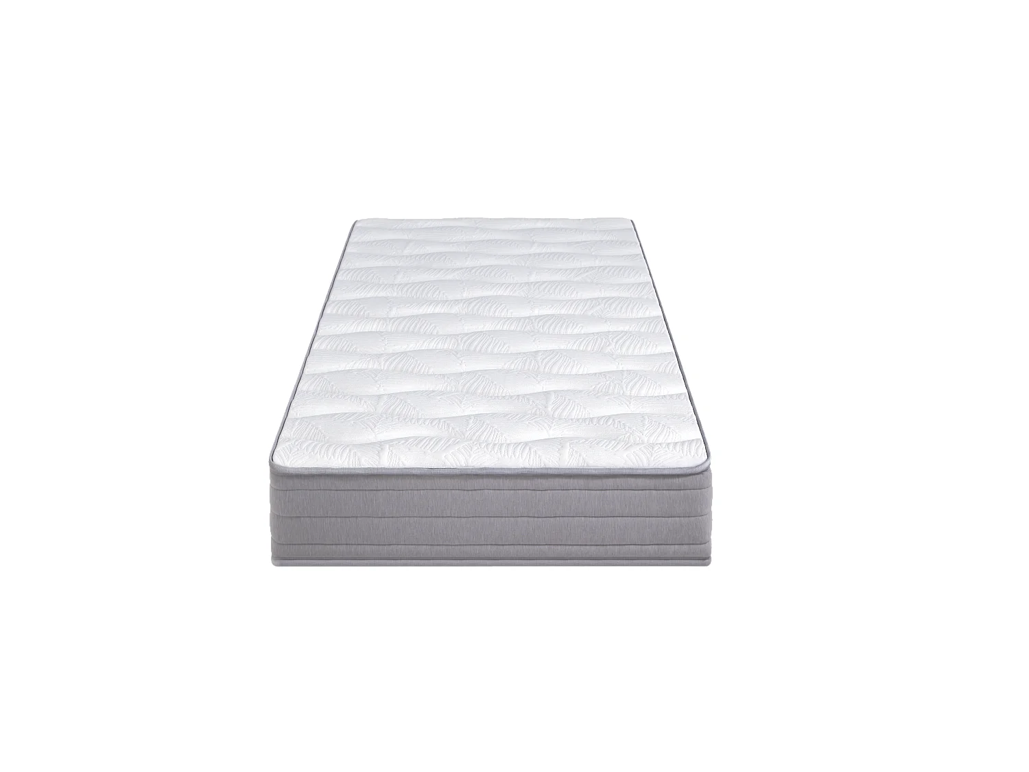 Matelas à Ressorts Ensachés 90x200cm - Épaisseur 20cm, Soutien Ferme H3, Ergonomique, Décompression Lombaire, Livré Roulé et Compressé - Blanc