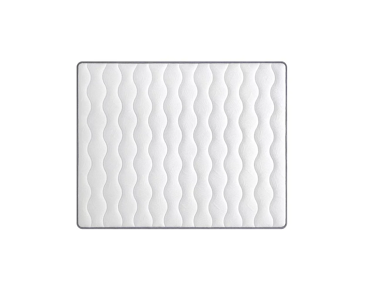 German: Matratze mit Taschenfedern 160x200cm - Höhe 20cm, Fester Härtegrad H3, Ergonomisch, Lendenwirbelentlastung, Gerollt und Komprimiert geliefert - Weiß