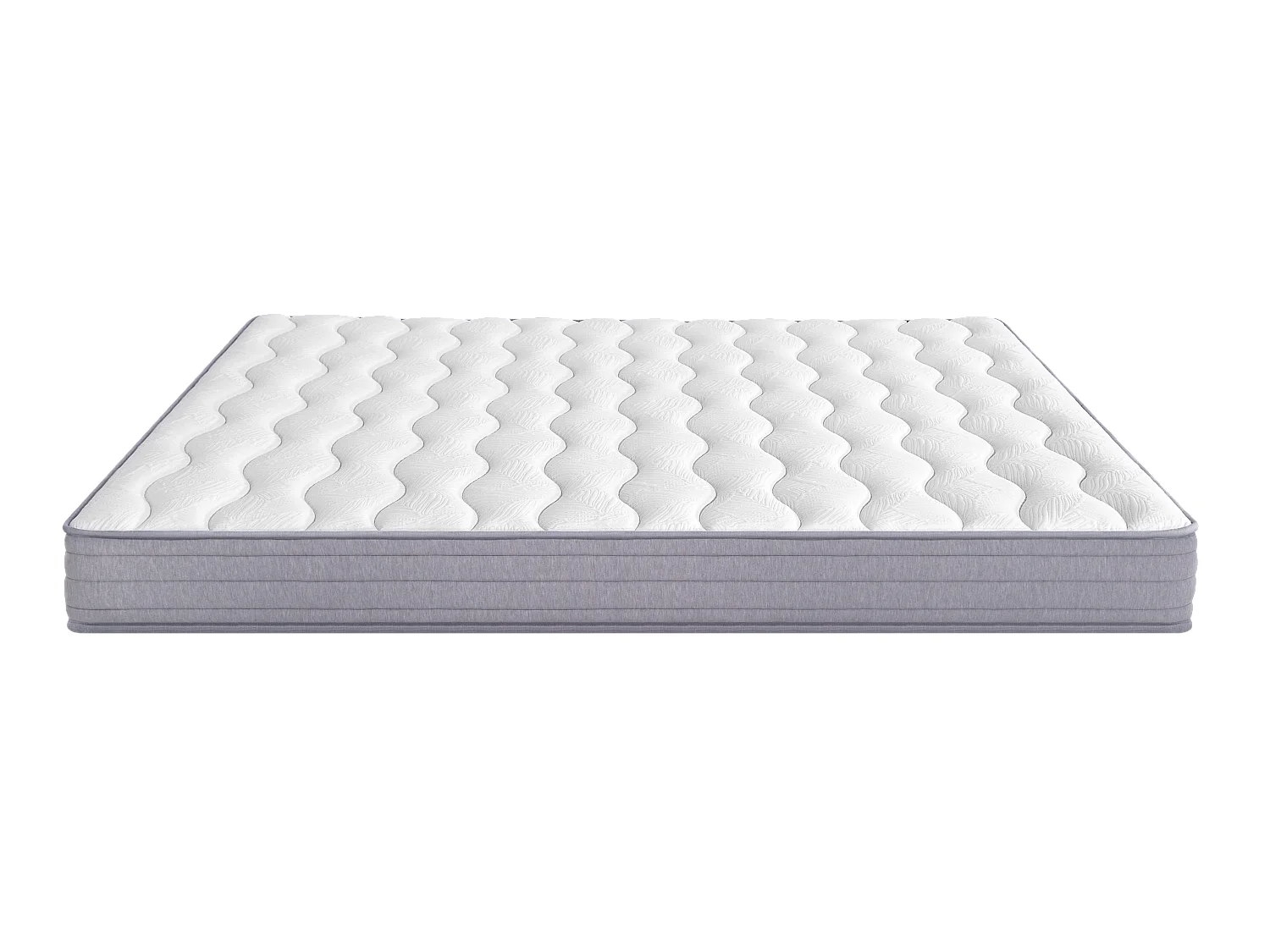 German: Matratze mit Taschenfedern 160x200cm - Höhe 20cm, Fester Härtegrad H3, Ergonomisch, Lendenwirbelentlastung, Gerollt und Komprimiert geliefert - Weiß
