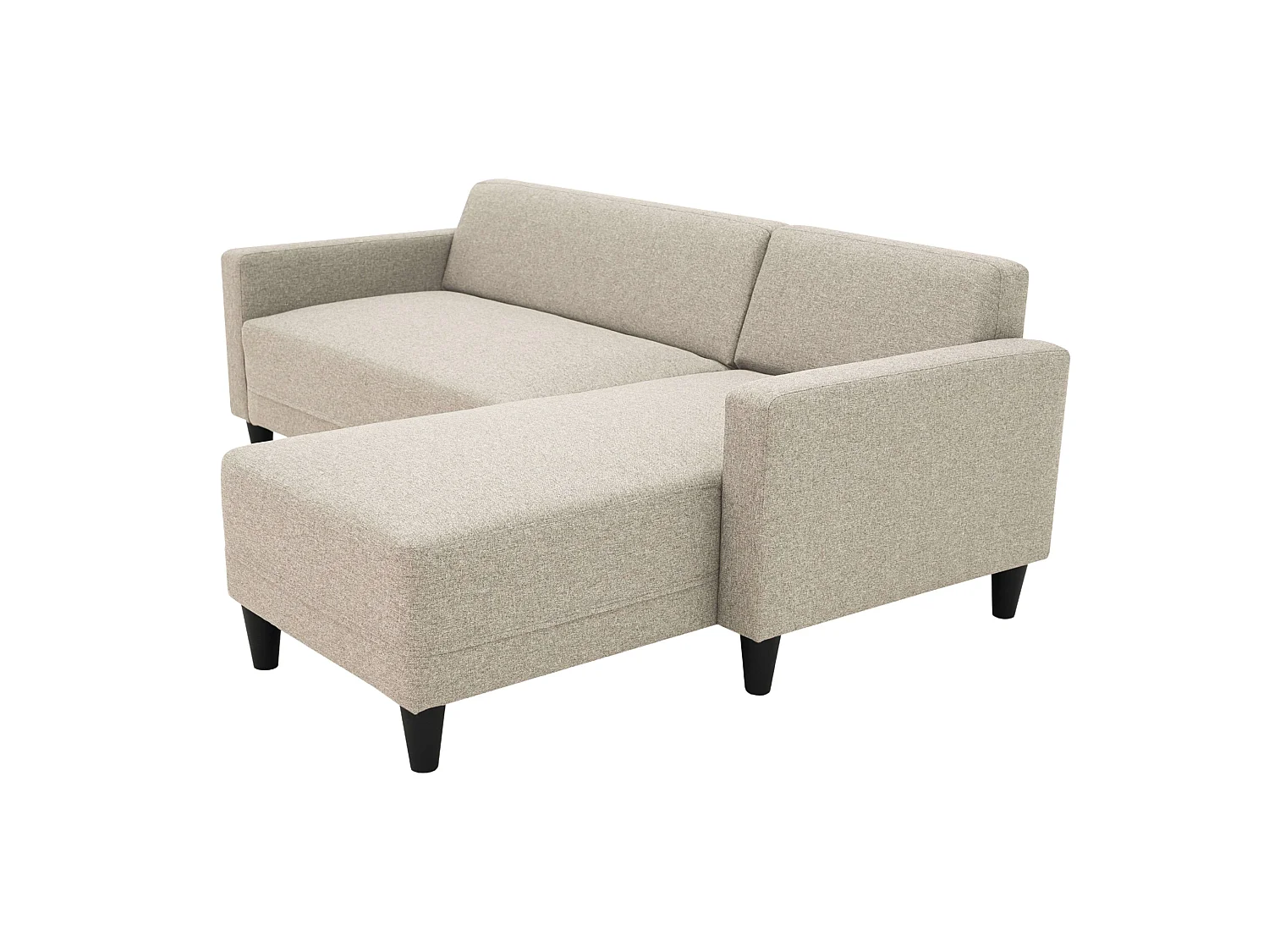 Sofá chaise longue reversível de 3 lugares Bob Malmo bege