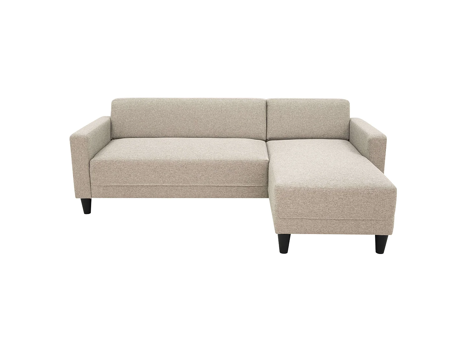 Sofá chaise longue reversível de 3 lugares Bob Malmo bege