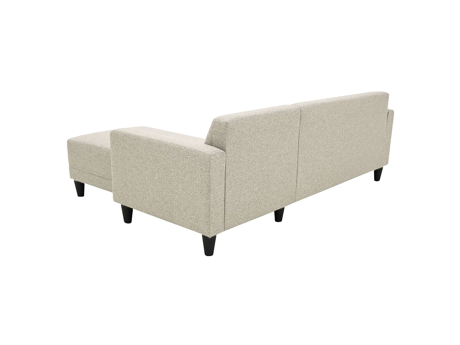Sofá chaise longue reversível de 3 lugares Bob Malmo bege