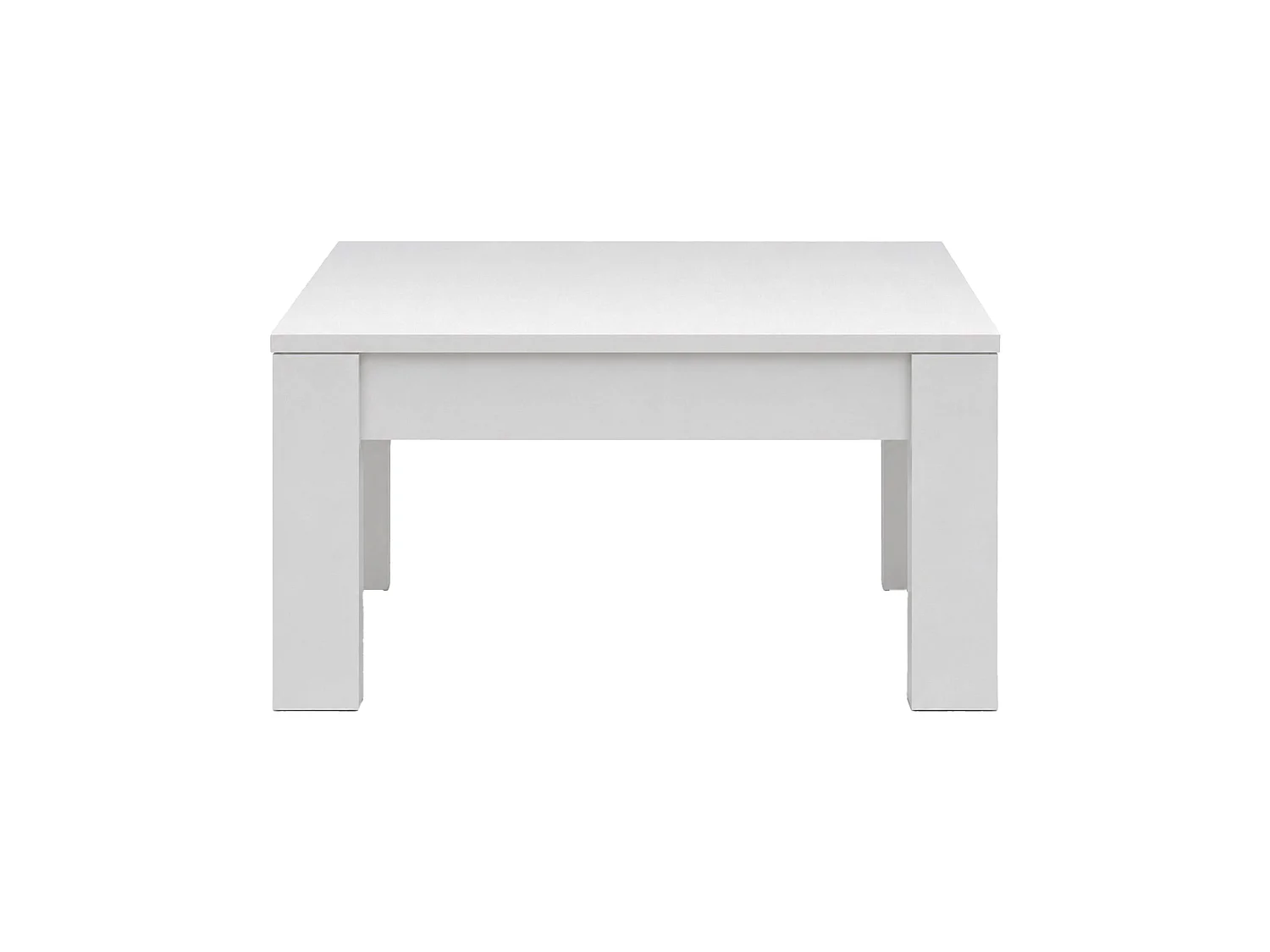 Mesa de centro elevable de 45-58x100x52 cm de melamina en color blanco Premier 4