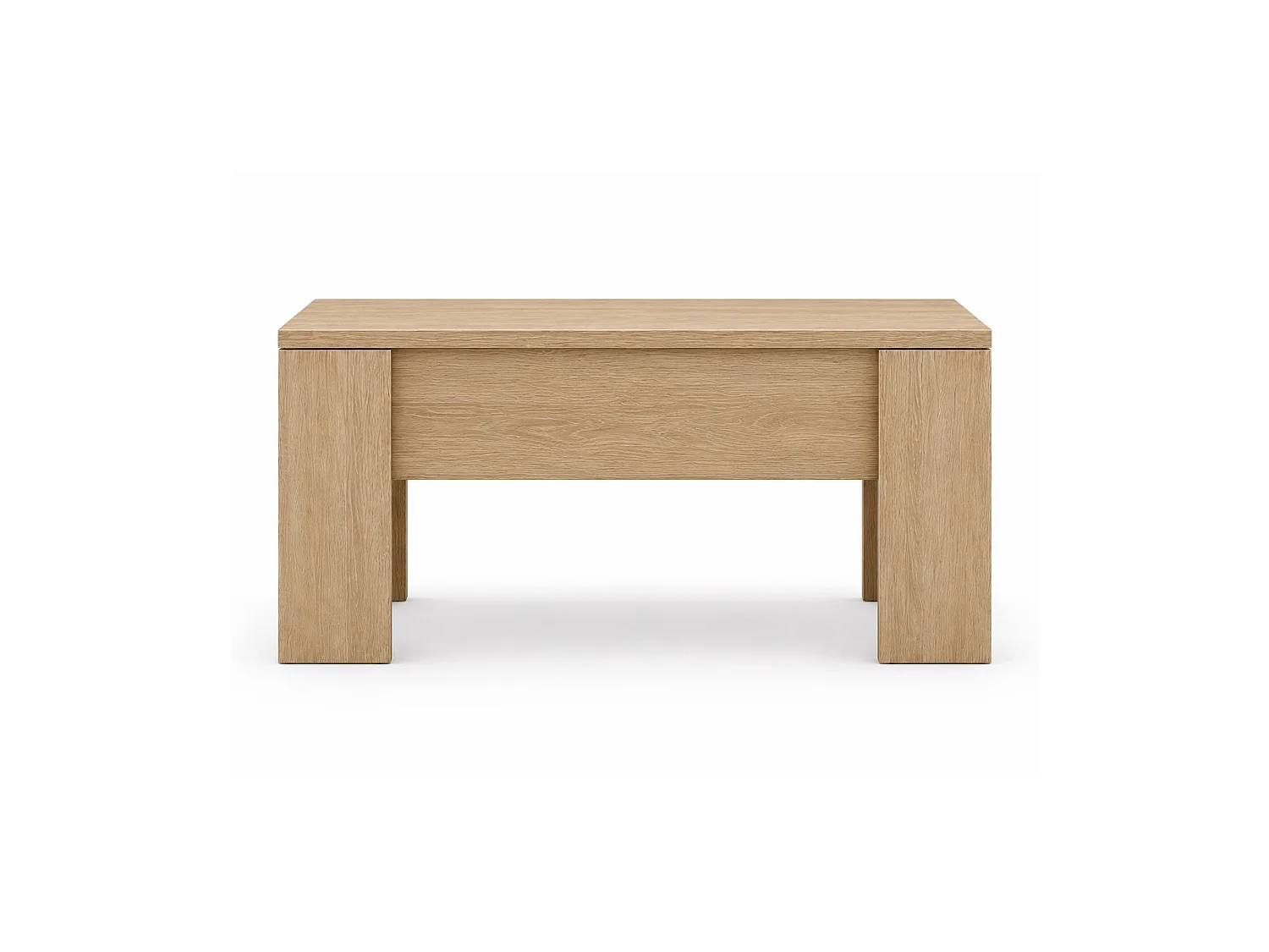 Mesa de centro elevable de 45-58x100x52 cm de melamina en color roble Premier 4