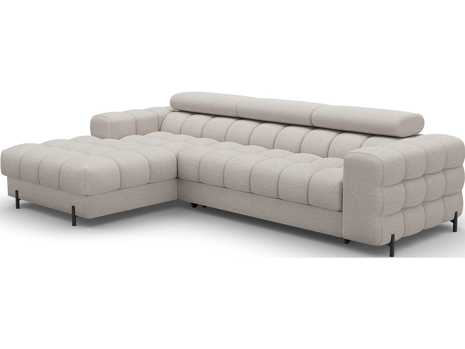 Ecksofa FELRO mit Schlaffunktion, Bettkasten & verstellbaren Kopfstützen – Modernes Premium-Ecksofa in L-Form
