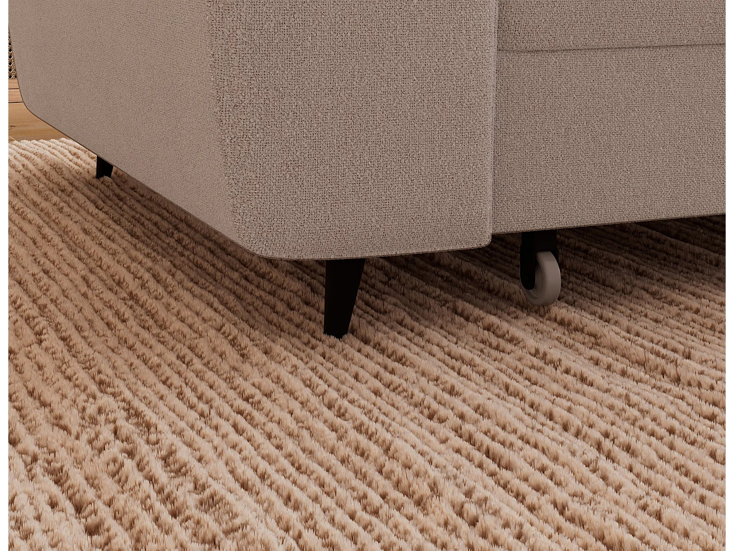 Ecksofa Vesteria mit Schlaffunktion und Bettkasten – Modernes Design, verstellbare Kopfstützen und hoher Sitzkomfort