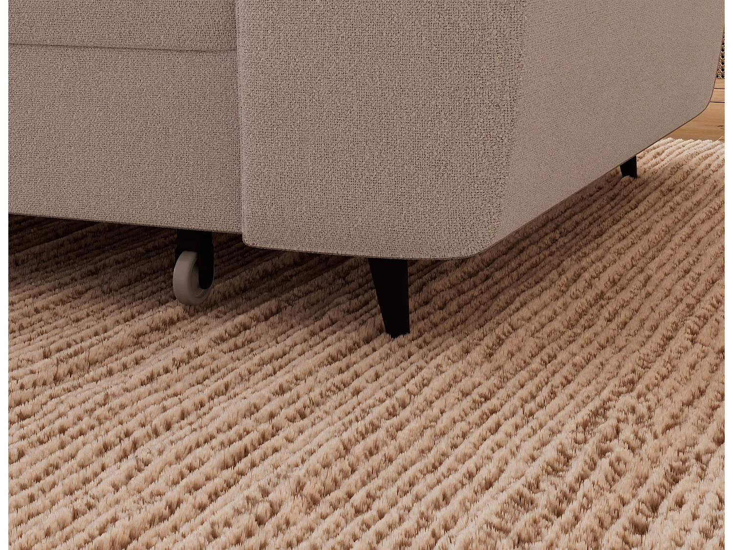 Ecksofa Vesteria mit Schlaffunktion und Bettkasten – Modernes Design, verstellbare Kopfstützen und hoher Sitzkomfort