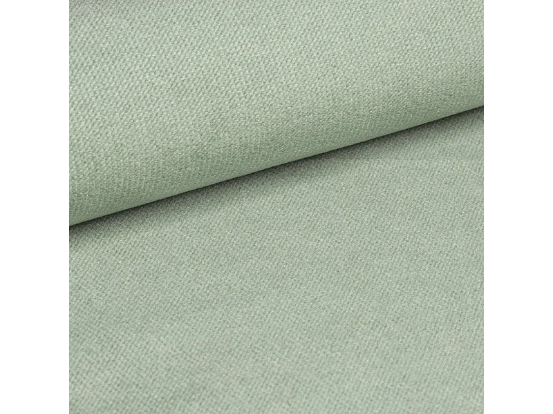 Canapé d'angle convertible 5 places avec rangement en tissu vert AURELIA